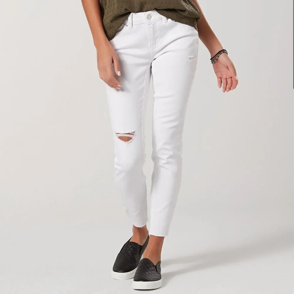 Roebuck & Co. Roll Cuff Distressed Jeans white - Picture 2 of 5